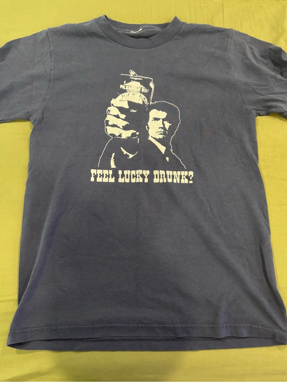 Navy Graphic 'Feel Lucky Drunk?' Men’s T-Shirt